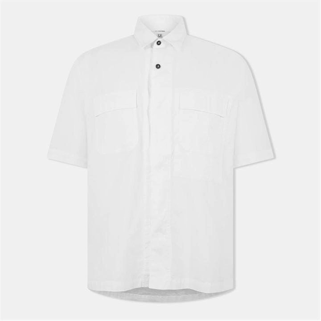 CP Company Short Sleeve Ripstop Shirt - White